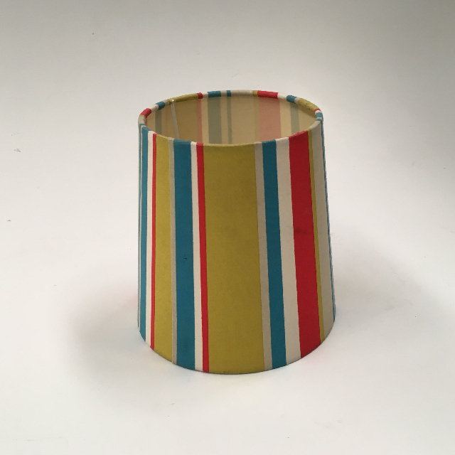 LAMPSHADE, Small Red Blue Green White Stripe